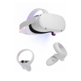 오큘러스 퀘스트 2 VR 헤드셋 256GB 세트, 흰색 - 고급 올인원 가상 현실 커버 세트